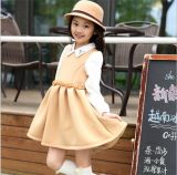 2015 Autumn Winter Children's Apparel Girls Long-Sleeved Princess Shirt Dress