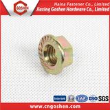 Color Zinc-Plated Hex Flange Head Nut / Flange Nut DIN6923