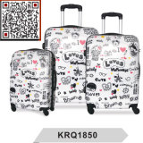 100% New ABS PC Printing Hard Shell Luggage