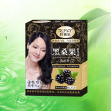 Black Mulberry Permanent Herbal Shampoo Hair Dye (kl07)