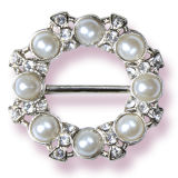 Women's Metal Buckle Decorated with Beads (PL0381)