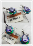 2013 Fashion Silver Opal Earrings with Rhodium Plating