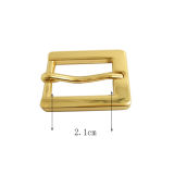 (0.8inch) High Quality Gold Square Custom Metal Bags Pin Buckle