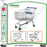 Super Market Wholesale Steel Shopping Trolley Cart