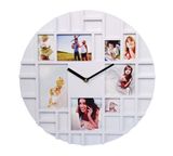 Plastic Wall Clock with Photo Frame (3676)