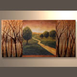 Modern Canvas Oil Painting Abstract Landscape