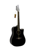 41 Inch High Quality Acoustic Cutaway Guitar (SP-682AC-BK)