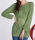 Lady Knitted Pullover Sweater Fashion Garment (ML1037)
