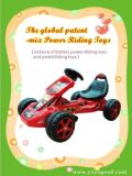 Popular Mix Power Go Kart Baby Ride on Car Driven by Both Pedal and Battery Go Kart