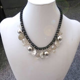 Ladie's Necklace with Stone Pendant (NL051)