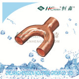 Special Tee/ Y Shape Tee (1 port inside diameter, 2 ports outside diameter) Copper Fitting Pipe Fitting Air Conditioner Parts Refrigeration Parts Plumbing Parts