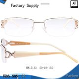 Half Rim Optical Frames Women's Eyewear with Acetate Optical Frames (MW15133)