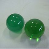 Blue Acrylic Ball-Green Juggling Ball