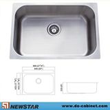 Undermount Single Bowl Design Steel Sink (SS8227)