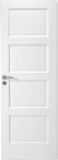Simple Style Interior White MDF Panel Door with Stile and Rails