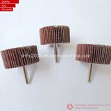 25*25*6.35mm Abrasive Flap Wheel with Shaft (VSM Zirconia & ceramic)