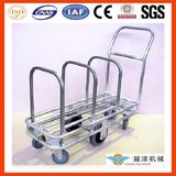 Galvanized Tublar Hand Pull Trolley for Cardboard Storage