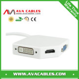 Mini Displayport to HDMI/VGA/DVI 3-in-1 Adapter Cable