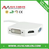 Mini Displayport to HDMI/VGA/DVI 3-in-1 Adapter Cable