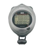 Three Rows Large Screen Sports Stopwatch with Belt Clip