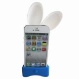 Bunny Ears Speaker Simplism Desktop Sound Amplifier Stand Holder for iPhone 5