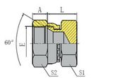 JIS Metric Female 60 Seat Plug