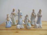 Ceramic Qute Nativity Holy Family