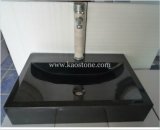 Polished Black Granite Wash Sink for Bathroom