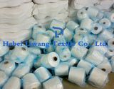 Ne 401 Virgin Polyester Spun Yarn Raw White Single Yarn