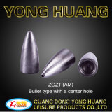 Bullet Type with Center Hole Fishing Sinker