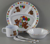 Set of 5PCS Melamine Tableware for Kids