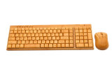108keys Wireless Bamboo Keyboard & Mouse