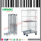 Wire Mesh Nestable Roll Container Trolley