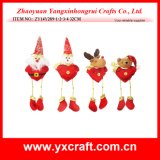 Christmas Decoration (ZY14Y289-1-2-3-4) Red Heart Christmas