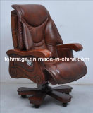 High End Office Chair with Wooden Arms and Legs, Boss / CEO / Chairman Chair (FOH-1221)
