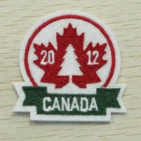 Round Embroidery Patch with Canada Logo