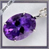 Top Quality Whole Sale Oval 6X8mm Natual Amethyst for Jewelry