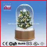 Snowing Christmas Tree Decoration with Beautiful Bowkont