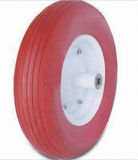 4.00-8 PU Epispastic Rubber Wheel with Steel Rim