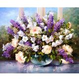 Cheap Latest Modern Flower Oil Painting for Wall Decor