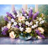 Cheap Latest Modern Flower Oil Painting for Wall Decor