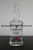 Personalized 750ml Glass Bottle Transparent Beverage