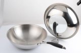 18/10 Stainless Steel Cookware Germany Technology Chinese Wok Cooking Frying Pan (QW-WO32-9)