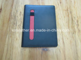 A5 PU Leather Bound Ring Notebook with Pen Loop