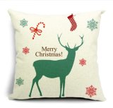 Christmas Deer Cushion Fashion Cotton Linen Pillow (SCL04-565)