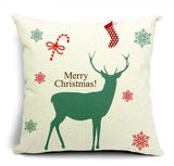 Christmas Deer Cushion Fashion Cotton Linen Pillow (SCL04-565)