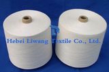 100% Polyester Yarn for Weaving and Knitting Raw White