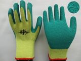 10gauge Cotton Latex Coated Gloves, Crinkle Finish