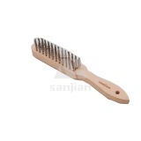 The Newest Germany Style Steel Wire Brush with Wooden Handle, Brush Steel Wire Brush Brass Wire Brush (SJIE3014)