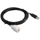 USB a Female Keystone Insert to USB a Male Extension Cable